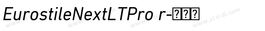 EurostileNextLTPro r字体转换